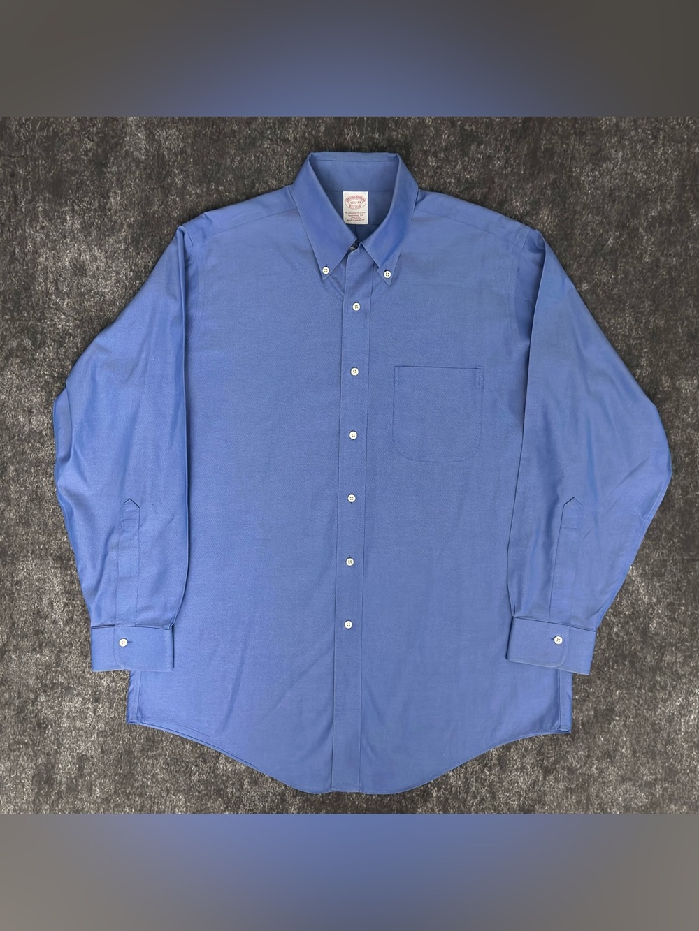 Brooks Brothers Men's Blue Button Down Dress Shirt Size 15 1/2 - 33 Non-Iron